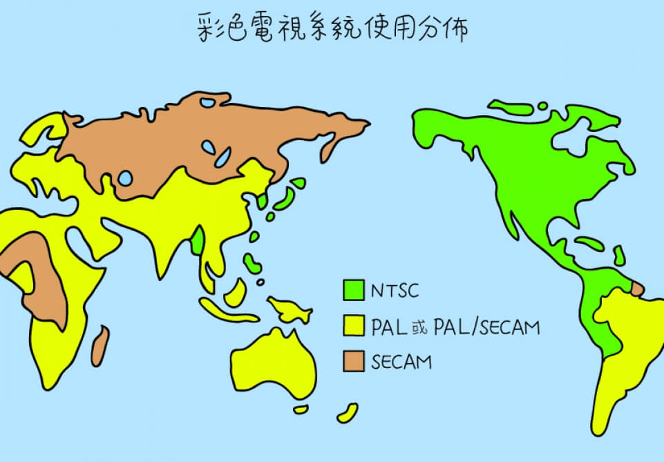 電視廣播系統 NTSC & PAL-圖片